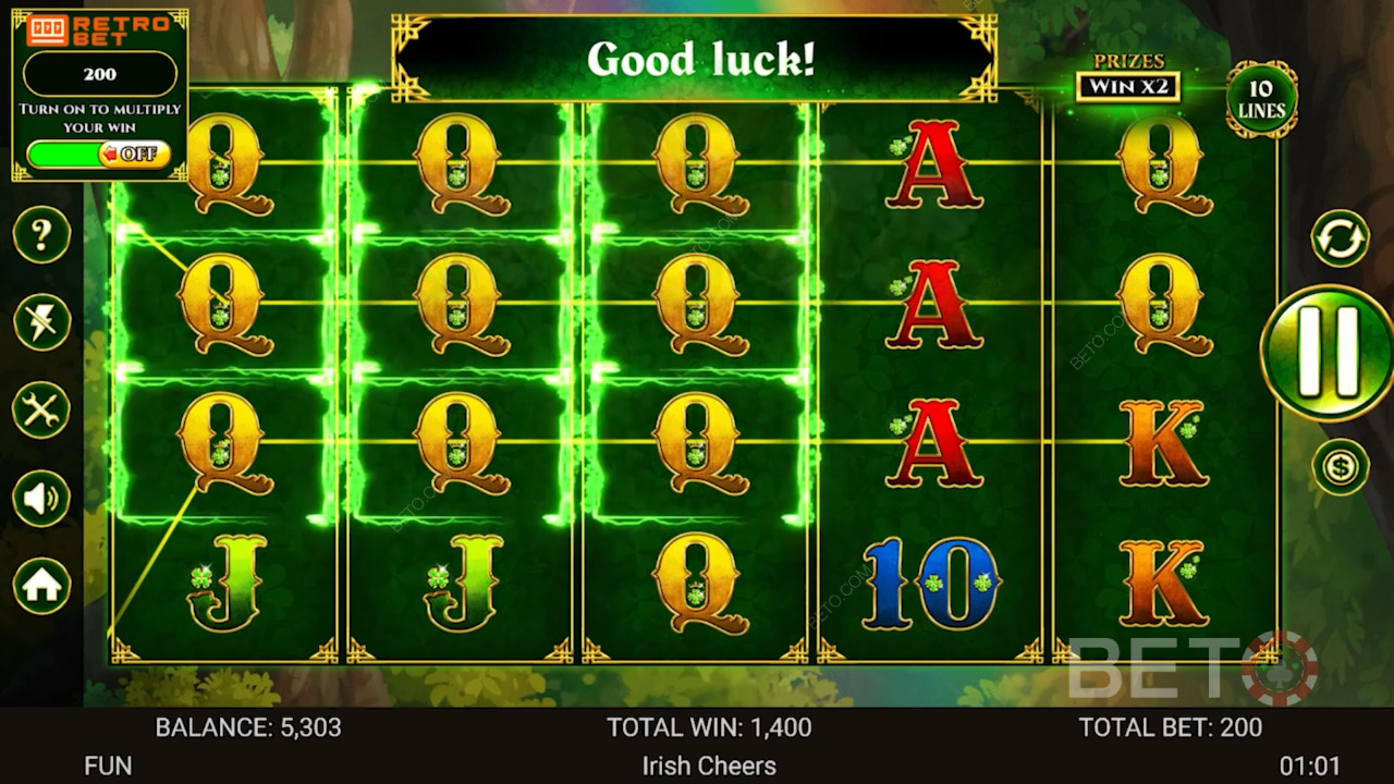 Irish Cheers Ανασκόπηση από BETO Slots