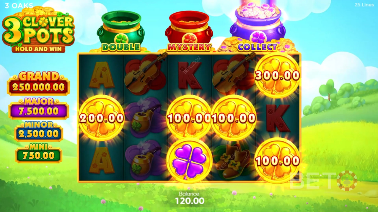 3 Clover Pots κριτική από BETO Slots