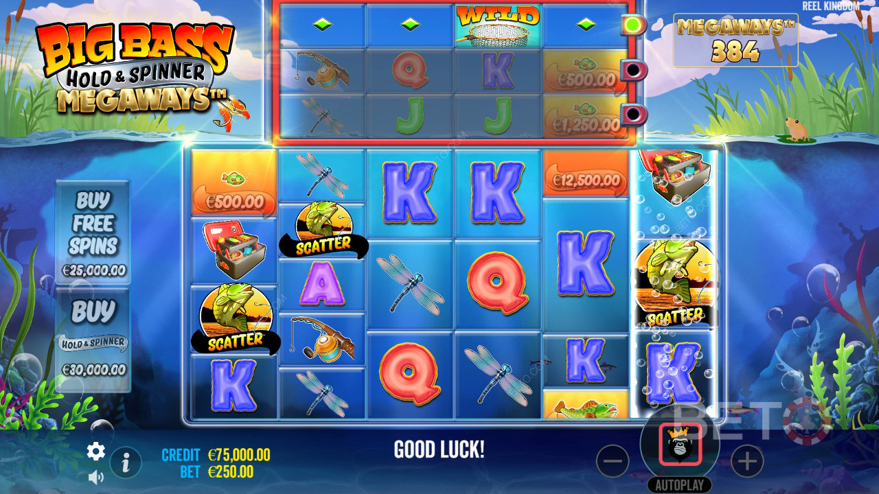 Big Bass Hold και Spinner Megaways Ανασκόπηση από BETO Slots