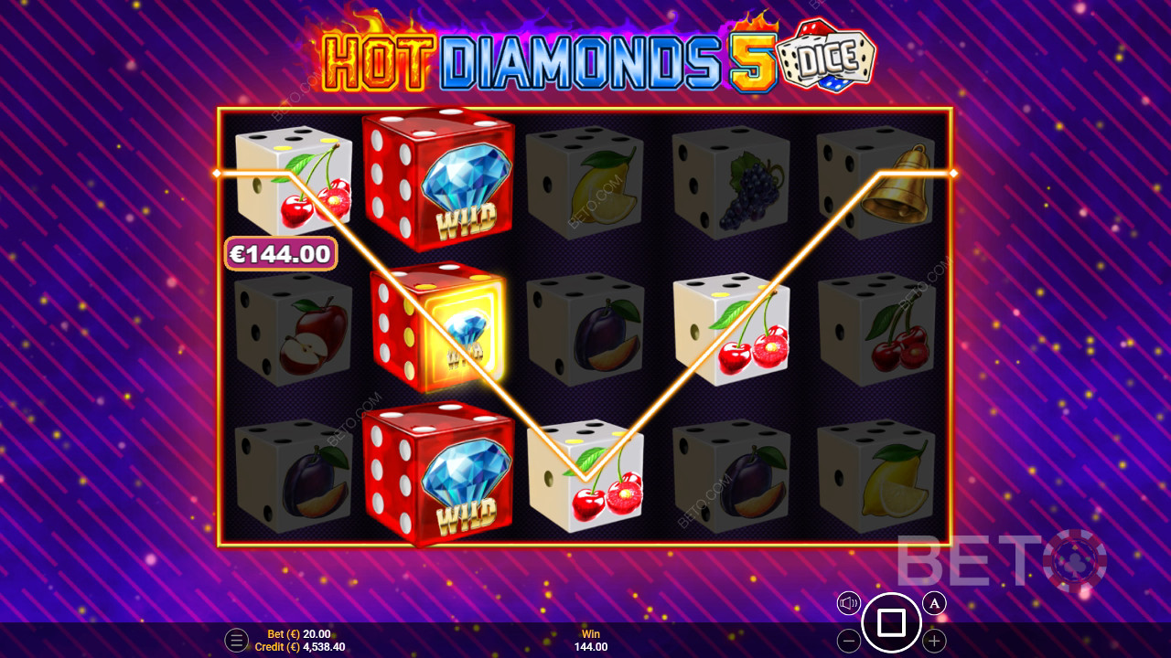 Hot Diamonds 5 Dice Δωρεάν Παιχνίδι