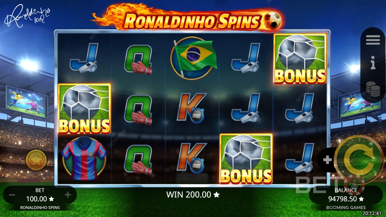 Ronaldinho Spins Δωρεάν Παιχνίδι