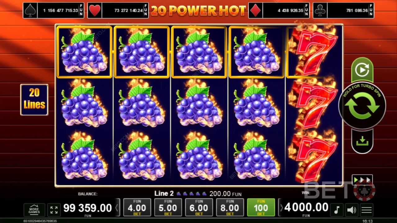 20 Power Hot Δωρεάν Παιχνίδι