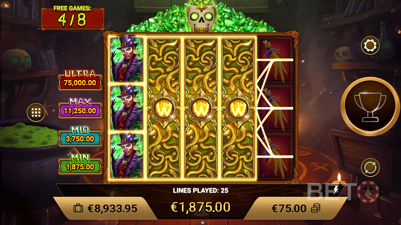 Voodoo Charms Ανασκόπηση από BETO Slots