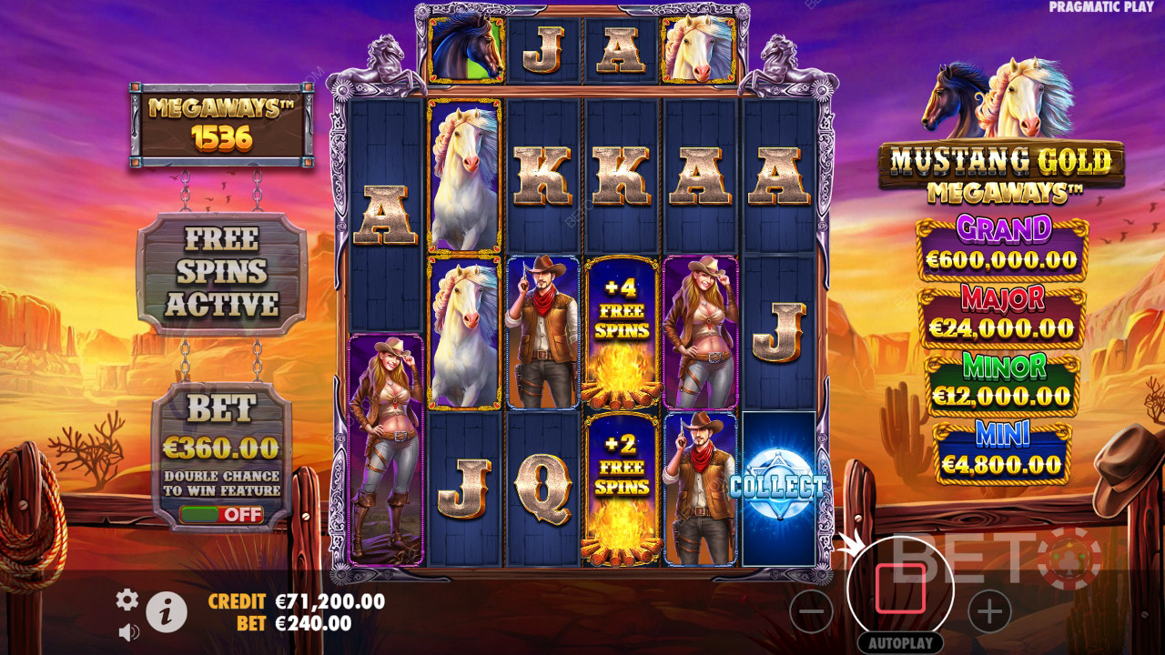 Mustang Gold Megaways Ανασκόπηση από BETO Slots