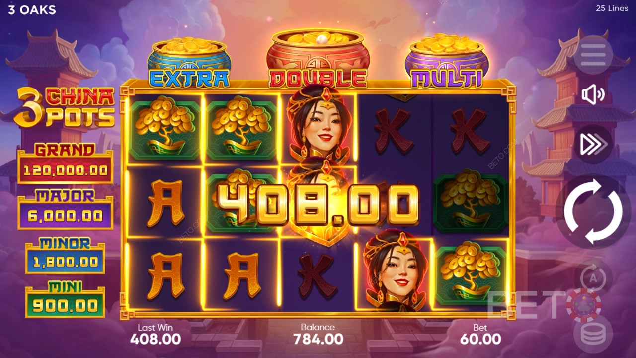 3 China Pots κριτική από BETO Slots