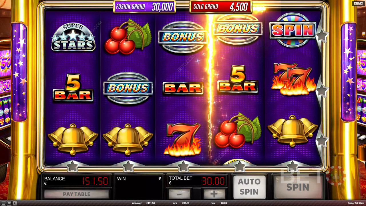 Super 50 Stars Ανασκόπηση από BETO Slots