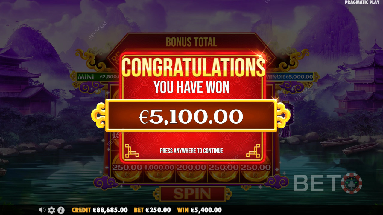 Κερδίστε 10.000 φορές το στοίχημά σας στο Video Slot Chests of Cai Shen!