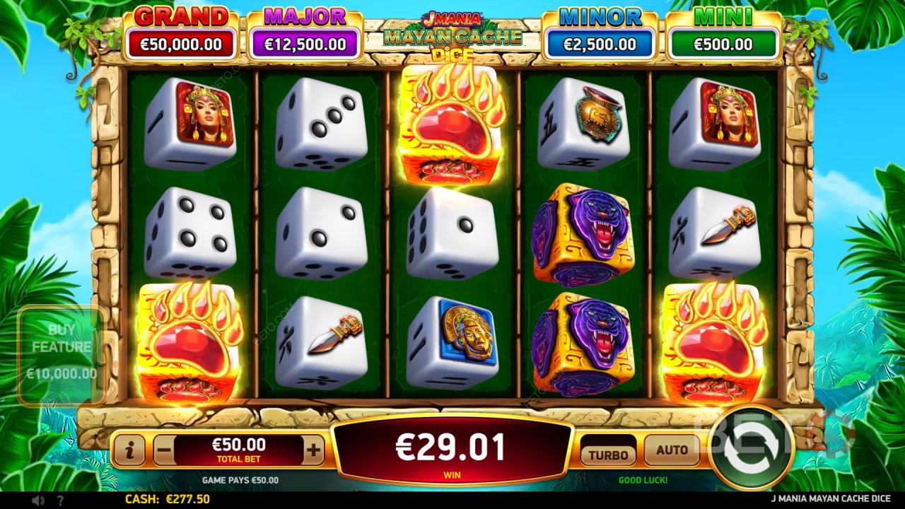 J Mania Mayan Cache Dice Δωρεάν Παιχνίδι