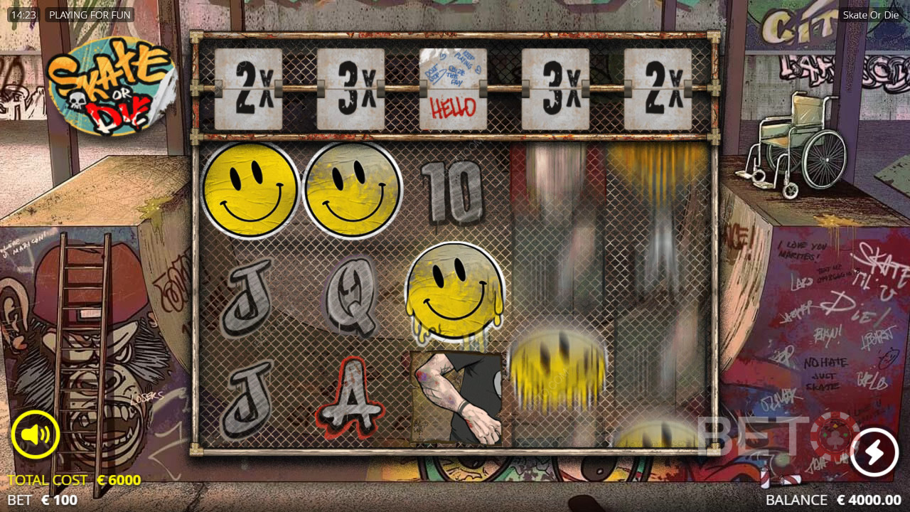 Skate or Die Ανασκόπηση από BETO Slots