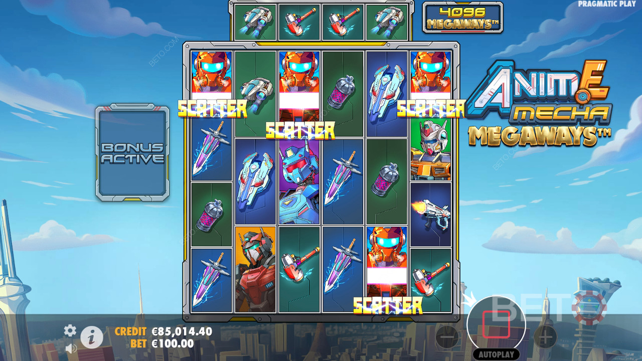 Anime Mecha Megaways Ανασκόπηση από BETO Slots
