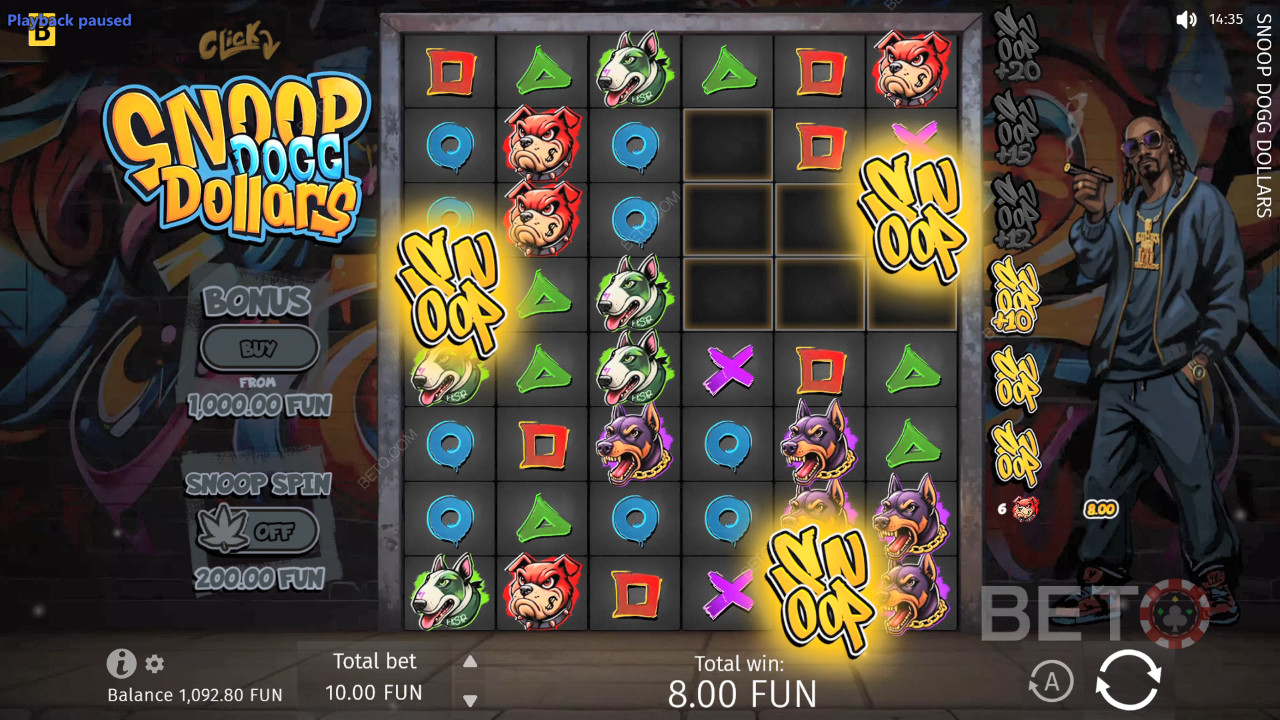 Snoop Dogg Dollars Ανασκόπηση από BETO Slots