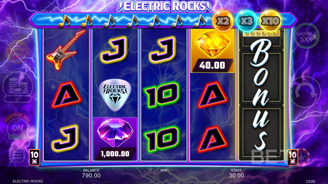 Electric Rocks Ανασκόπηση από BETO Slots
