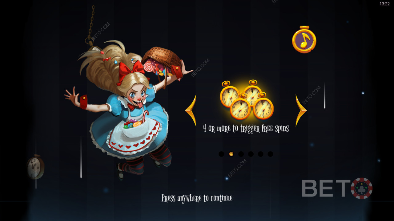 Τα χαρακτηριστικά μπόνους εξηγούνται στο Greedy Alice από Peter and Sons