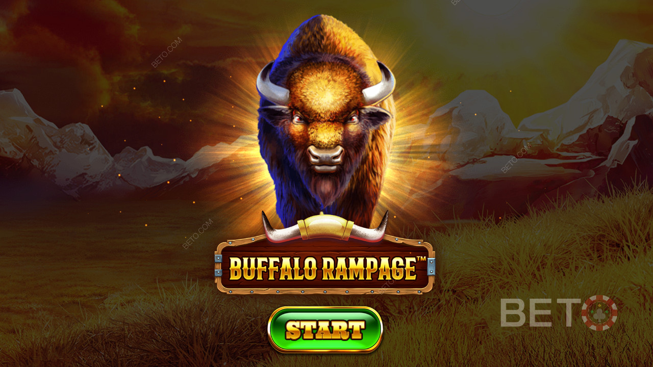 Περιπλανηθείτε στην απέραντη ερημιά ανάμεσα σε κομψά θηρία στον κουλοχέρη Buffalo Rampage