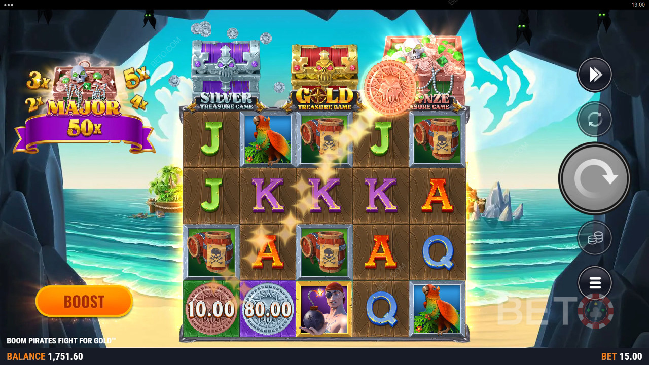 Boom Pirates Fight For Gold Ανασκόπηση από BETO Slots