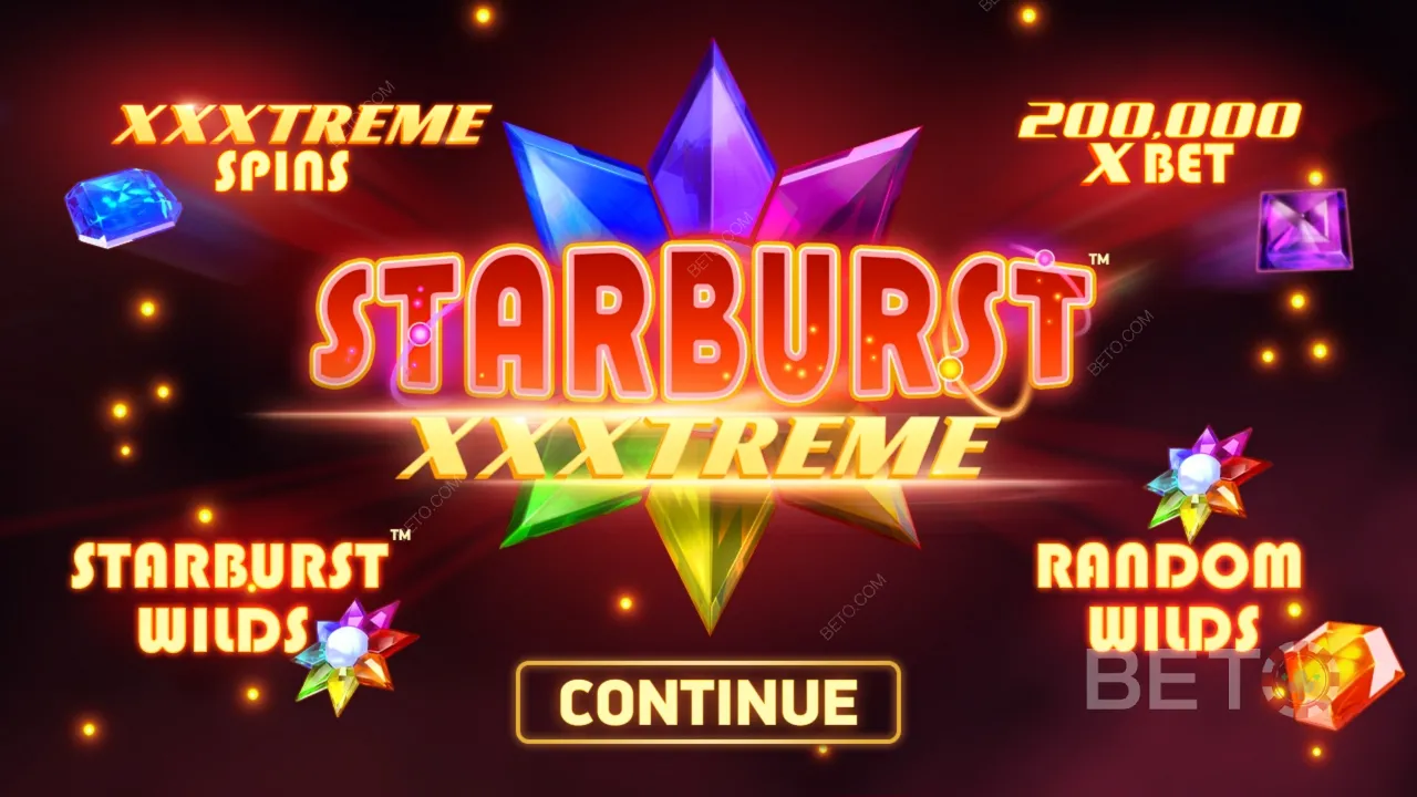 Παιχνίδι του κουλοχέρη βίντεο Starburst XXXtreme