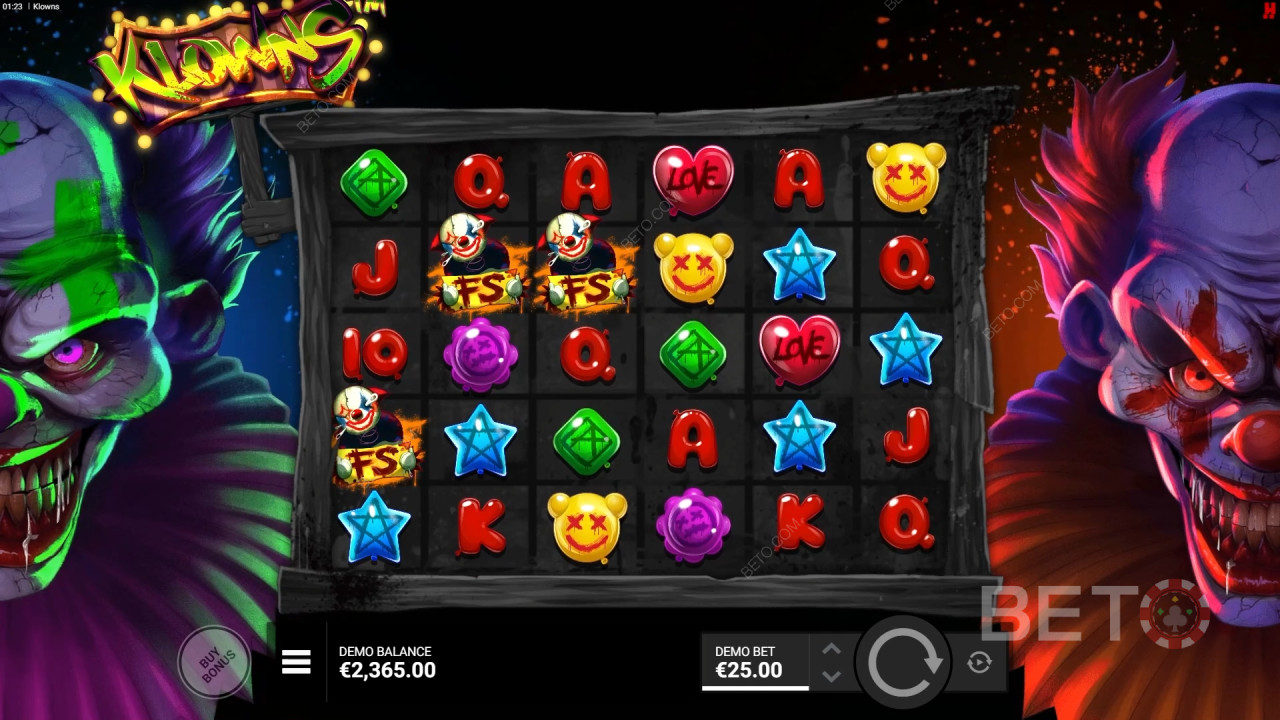 Ανασκόπηση Klowns από BETO Slots