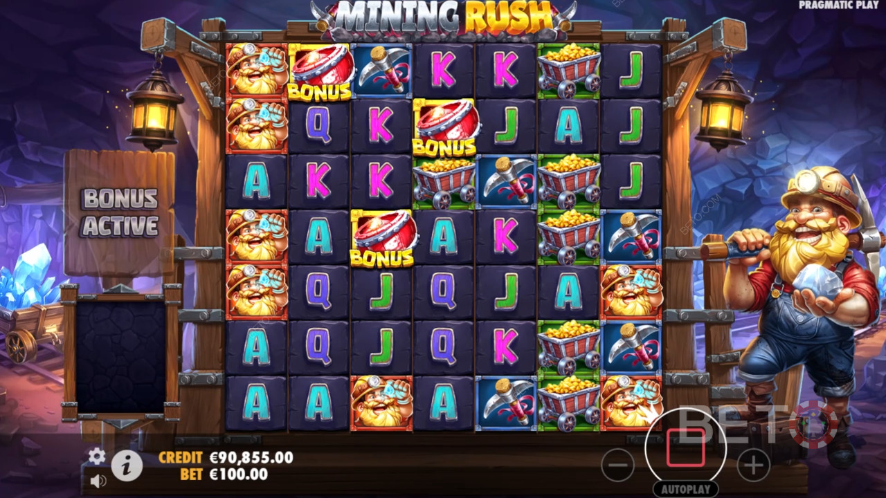 Ανασκόπηση Mining Rush από την BETO Slots