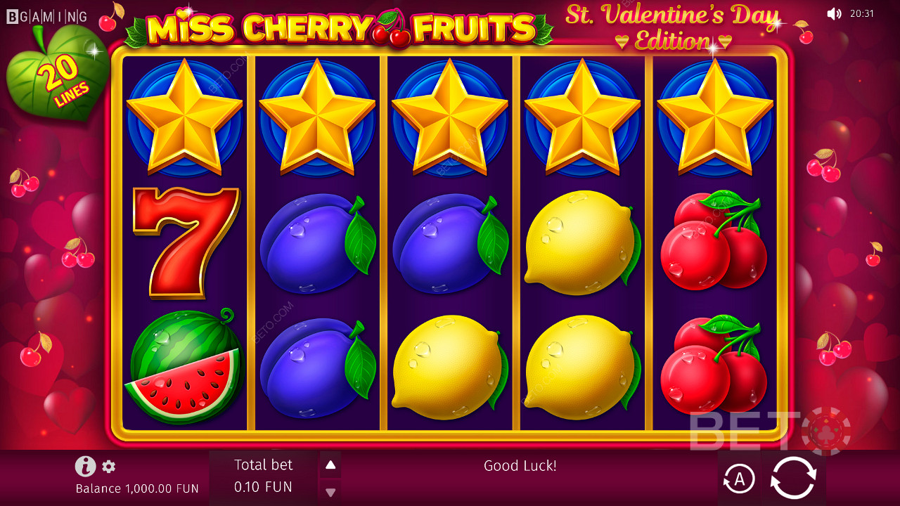 Σχεδιασμός υβριδικού παιχνιδιού στο Miss Cherry Fruits