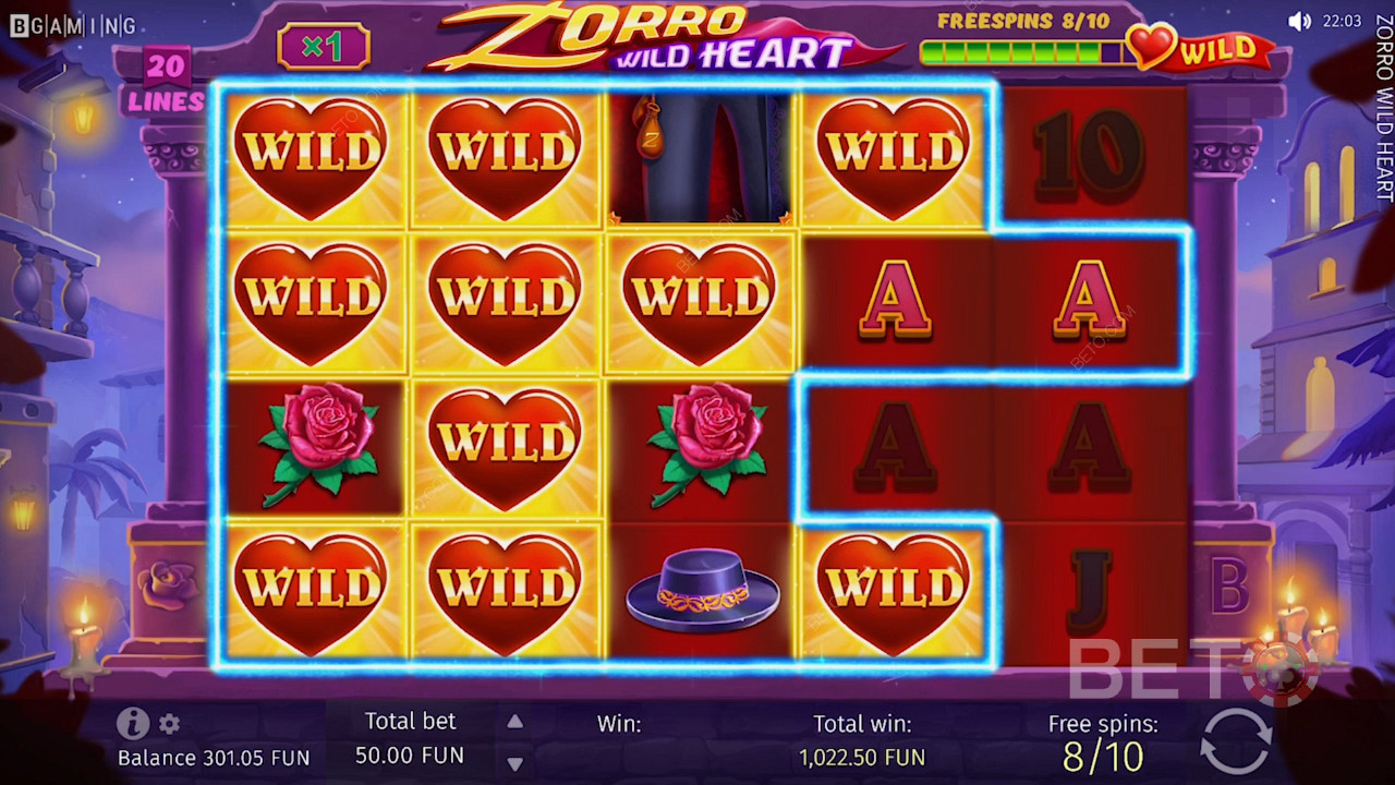 Wild Hearts στο πλέγμα του Zorro Wild Heart