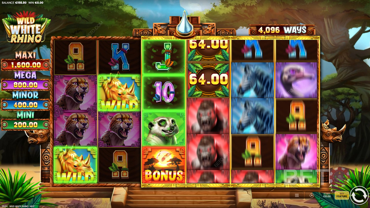 Wild White Rhino Ανασκόπηση από BETO Slots