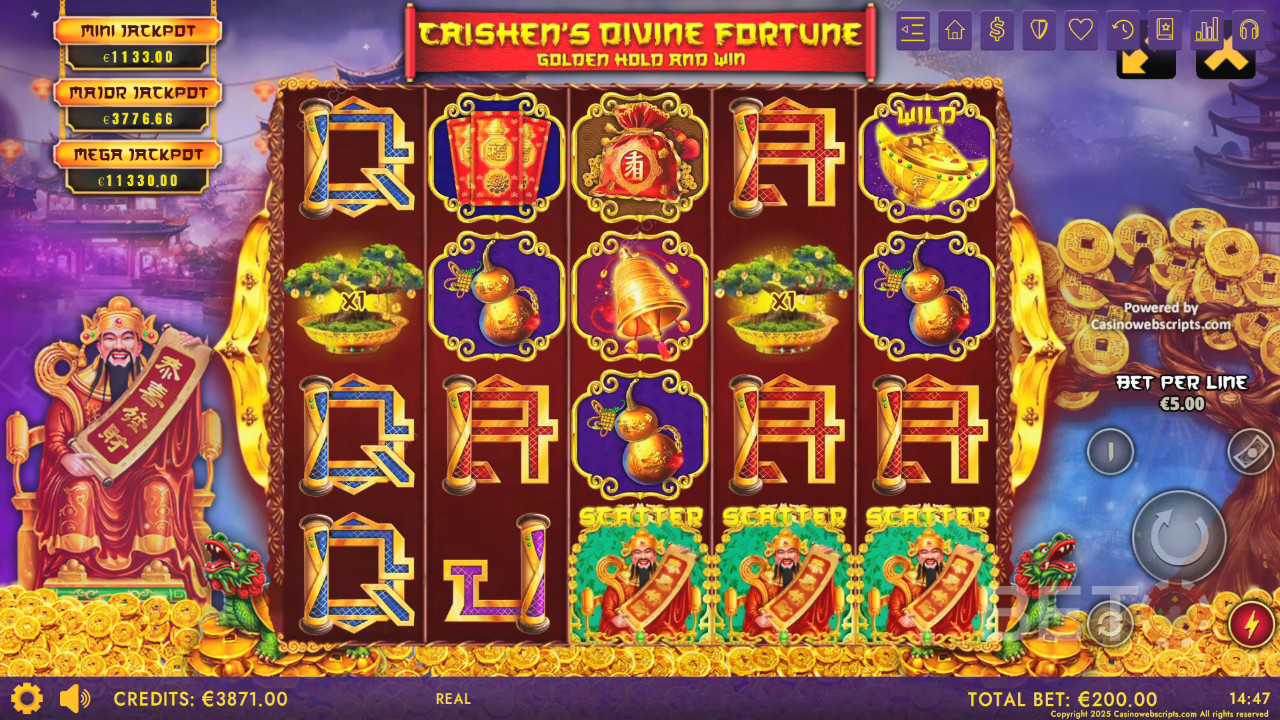 Caishen's Divine Fortune Δωρεάν Παιχνίδι