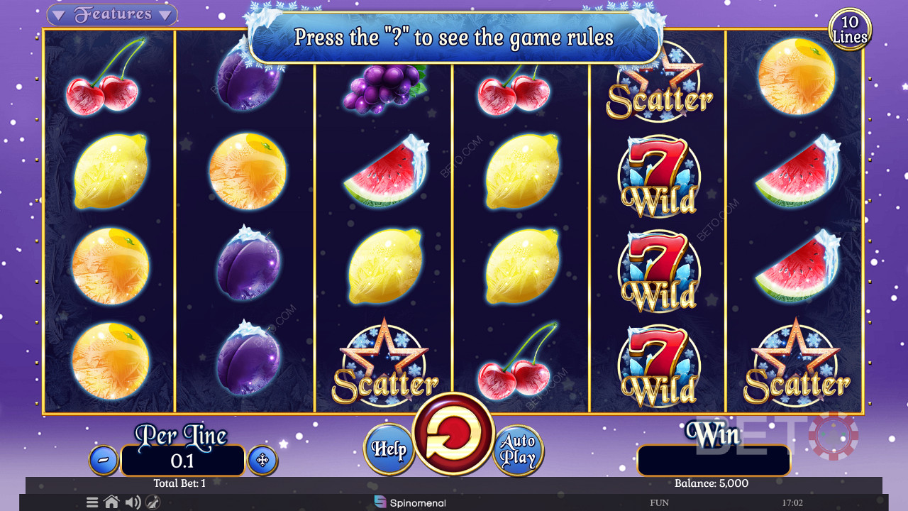 Fruits On Ice Collection 10 Lines Δωρεάν Παιχνίδι
