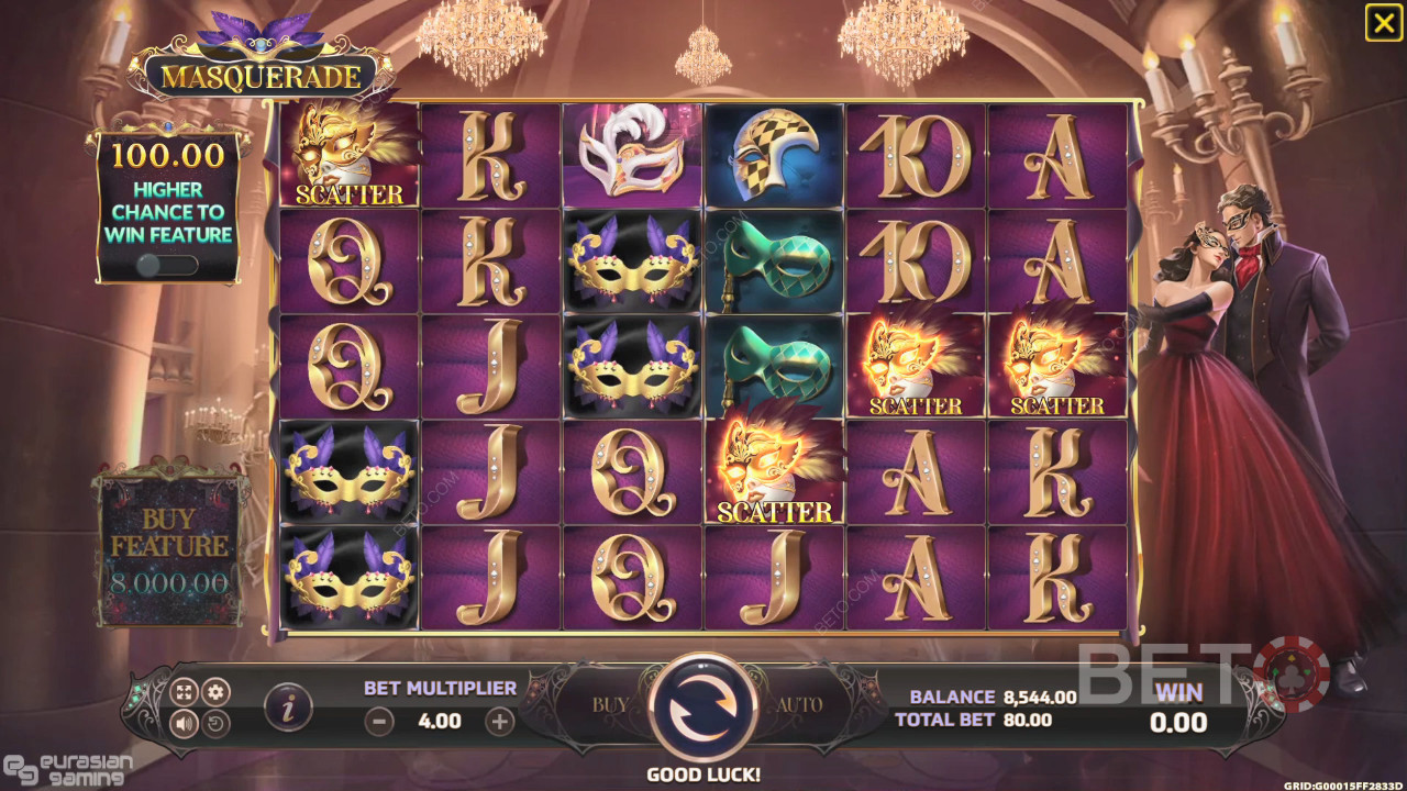 Ανασκόπηση Masquerade από BETO Slots