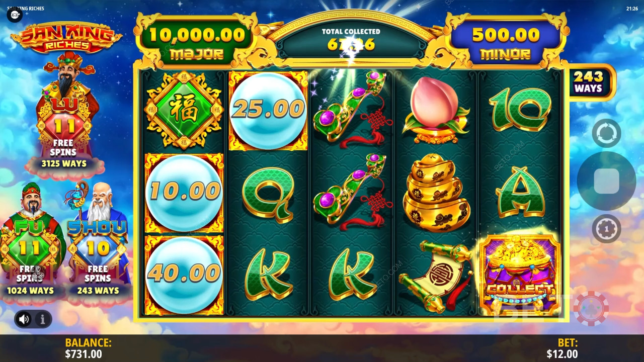 San Xing Riches Ανασκόπηση από BETO Slots