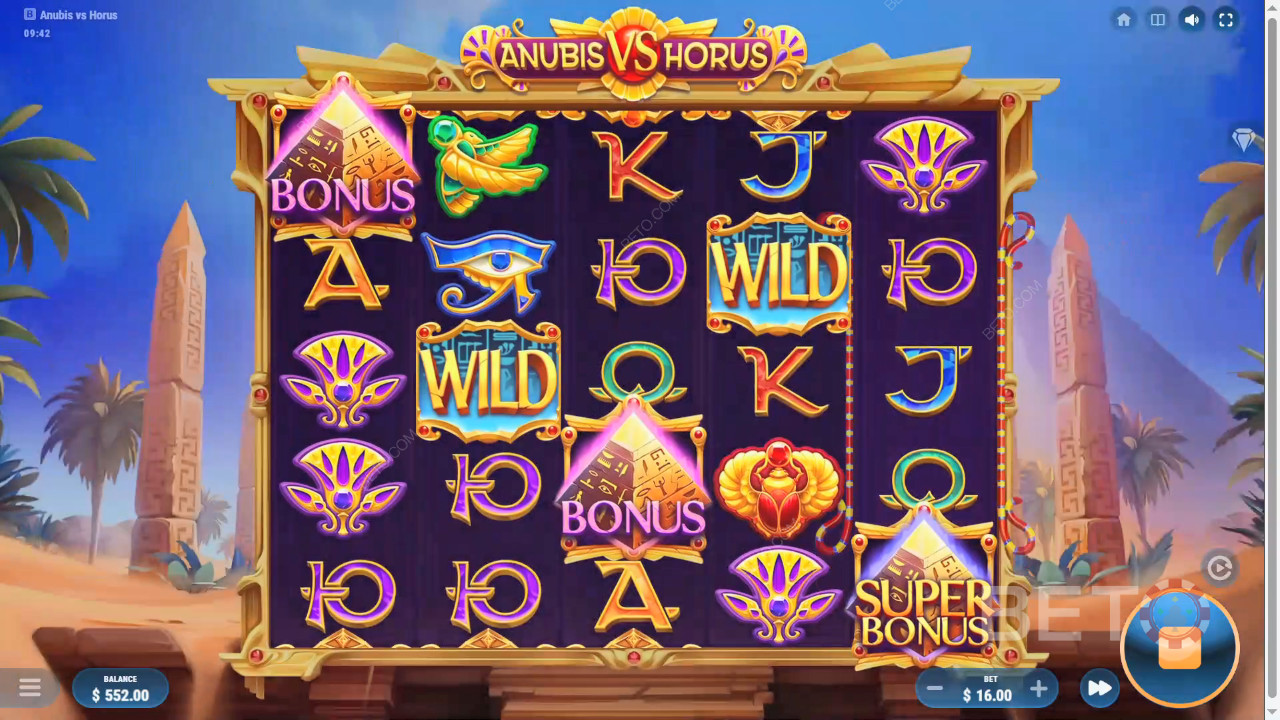 Ανασκόπηση Anubis vs Horus από την BETO Slots