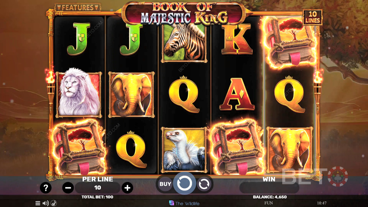 Book of Majestic King Ανασκόπηση από BETO Slots