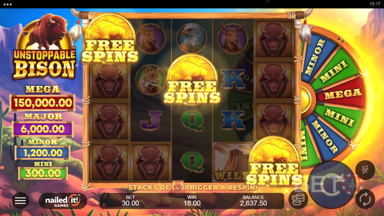 Unstoppable Bison Ανασκόπηση από BETO Slots