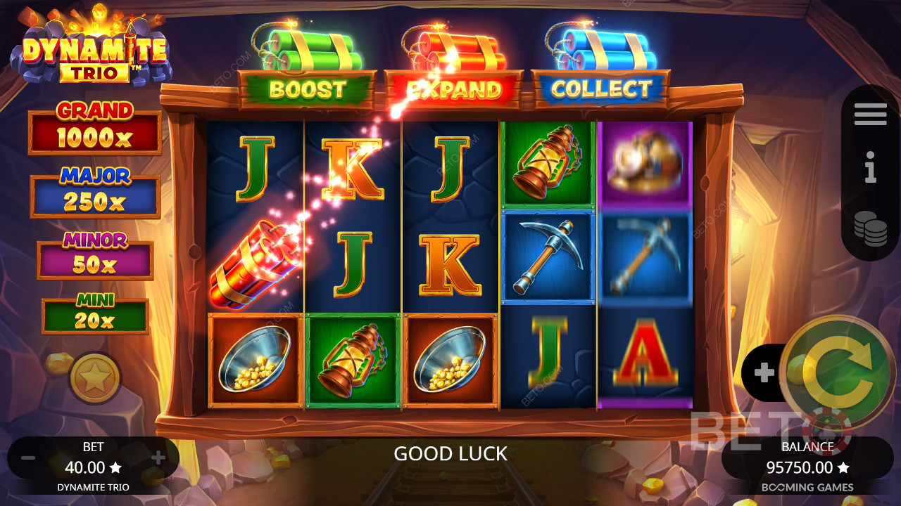 Dynamite Trio Ανασκόπηση από BETO Slots