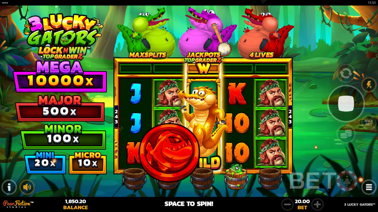 3 Lucky Gators Ανασκόπηση από BETO Slots
