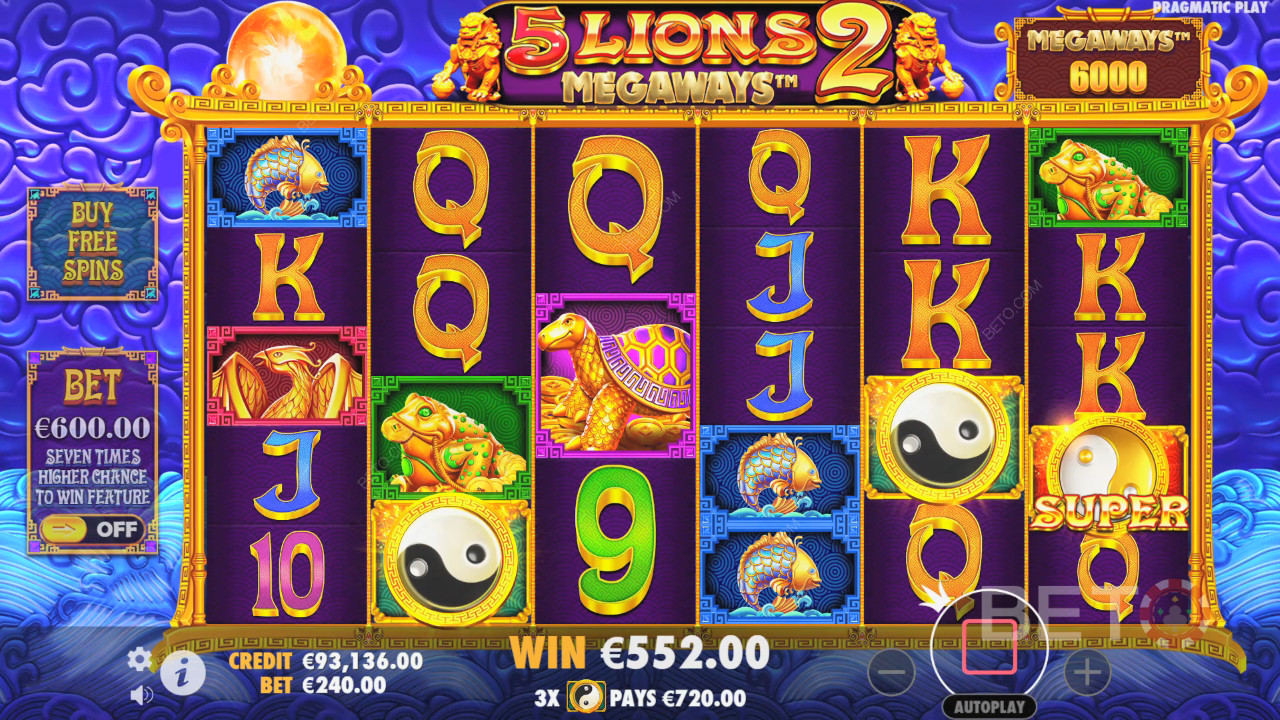 5 Lions Megaways 2 Ανασκόπηση από BETO Slots