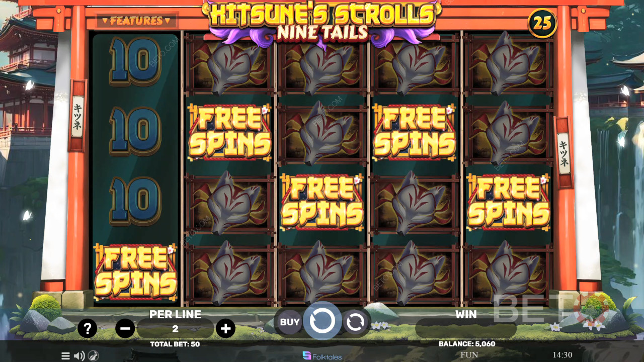 Kitsune's Scrolls Nine Tails Δωρεάν Παιχνίδι