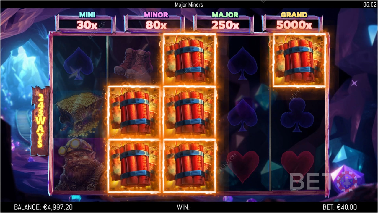 Major Miners Ανασκόπηση από BETO Slots