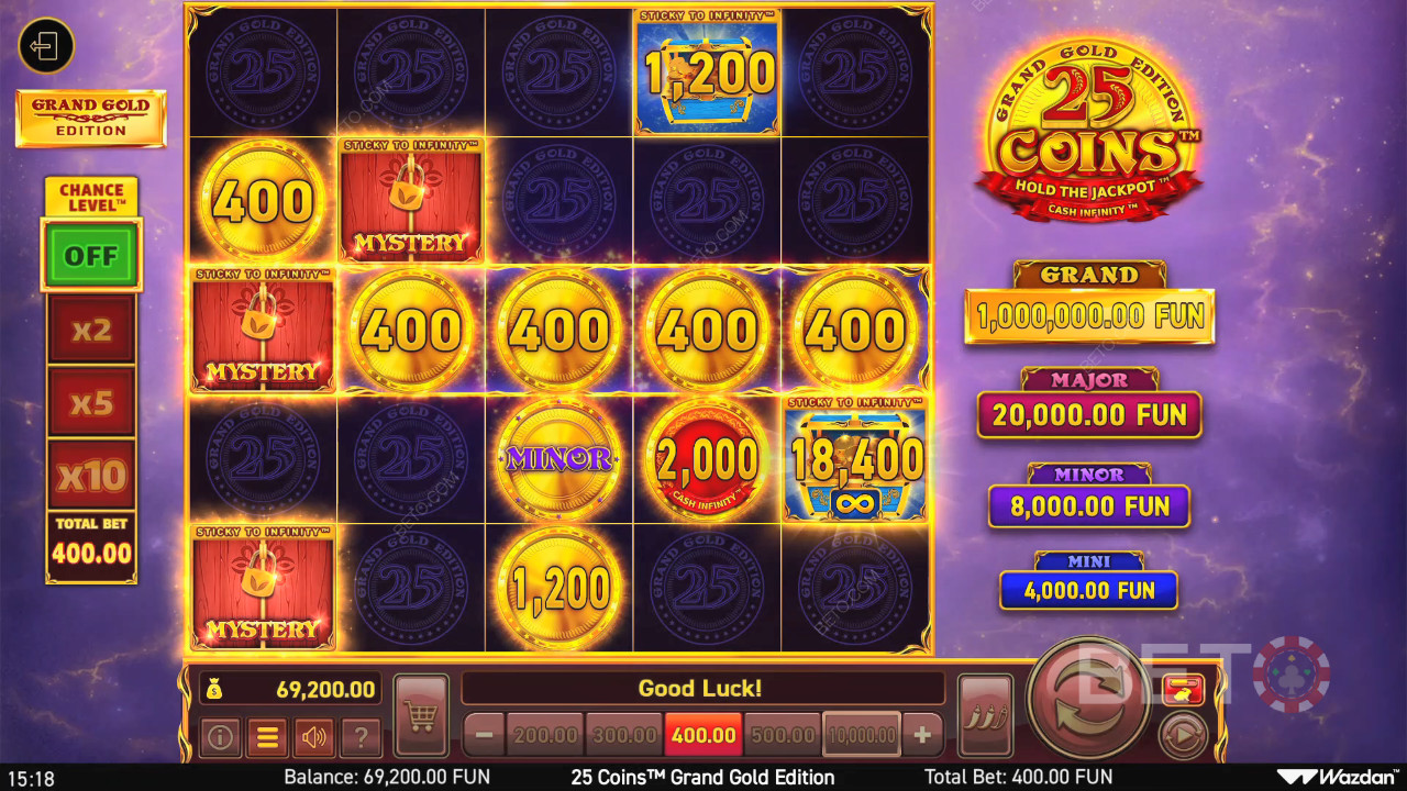 25 Coins Grand Gold Edition Ανασκόπηση από BETO Slots