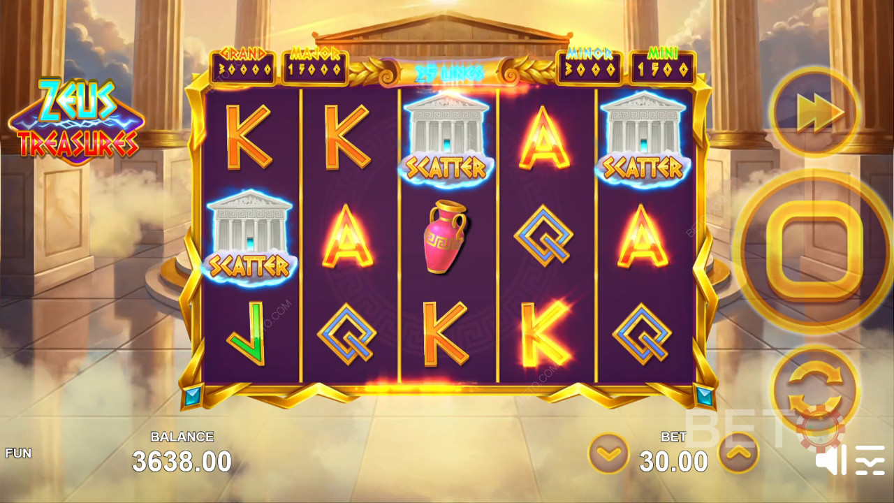 Zeus Treasures Δωρεάν Παιχνίδι