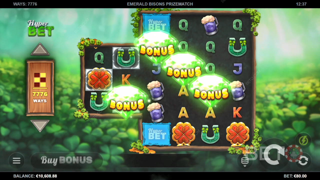 Emerald Bisons PrizeMatch Ανασκόπηση από BETO Slots