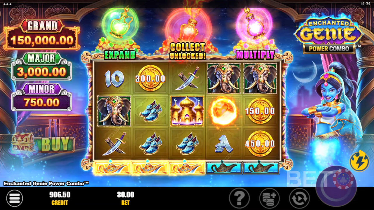 Enchanted Genie Power Combo Δωρεάν Παιχνίδι