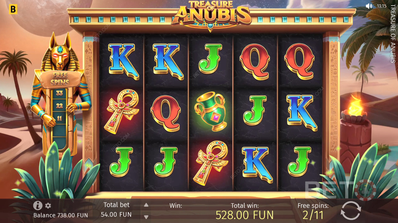 Πώς να παίξετε το Treasure of Anubis της BGaming