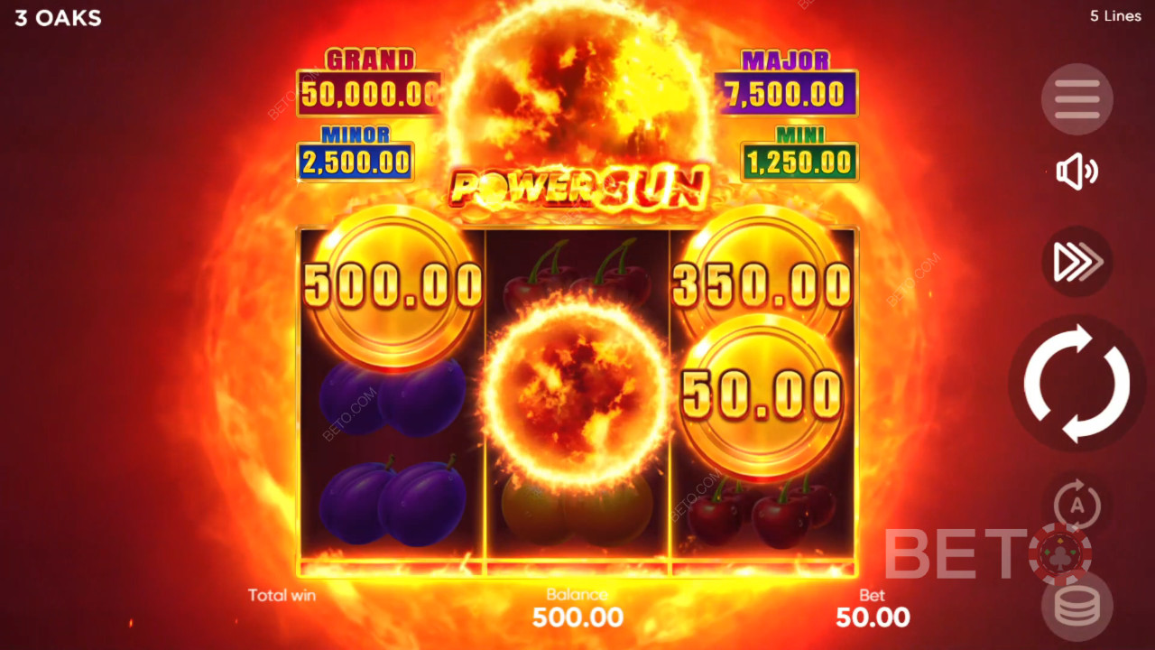 Power Sun Ανασκόπηση από BETO Slots