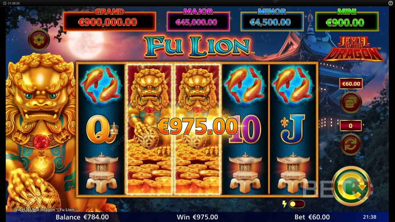 Jewel of the Dragon Fu Lion Ανασκόπηση από BETO Slots