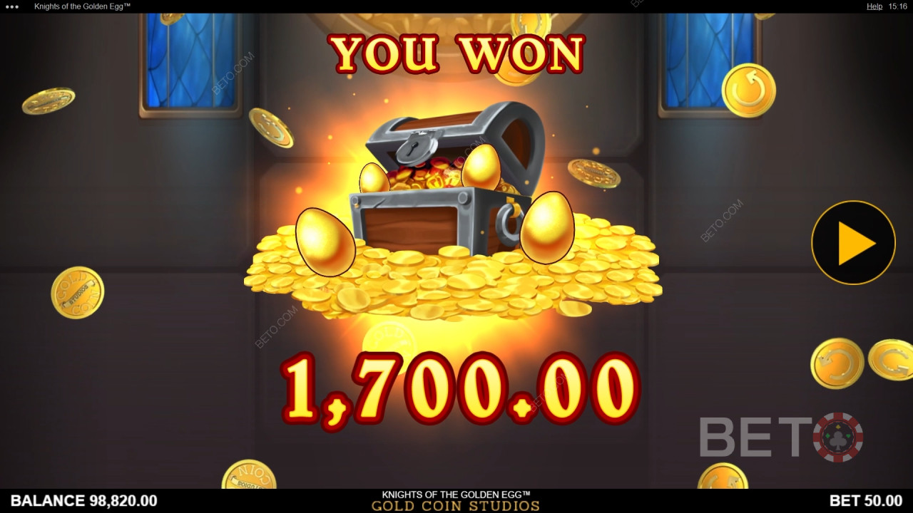 Knights of the Golden Egg Ανασκόπηση από BETO Slots