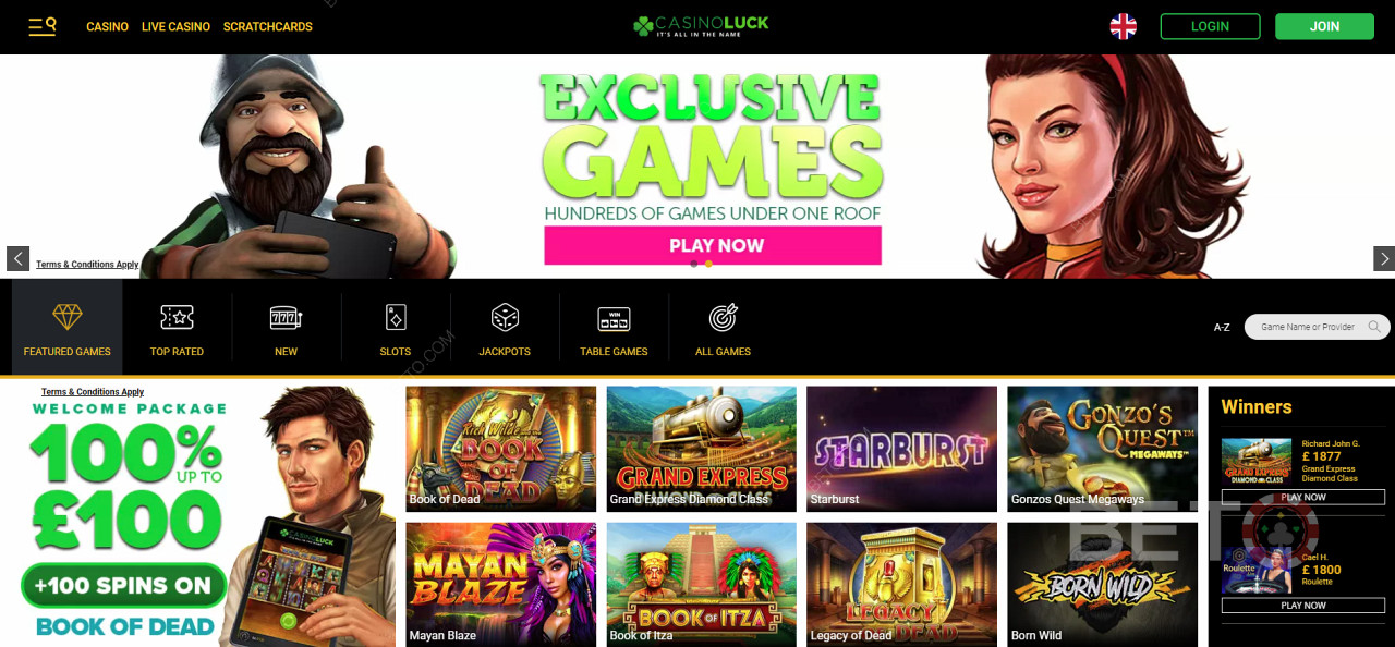 CasinoLuck Καζίνο με Exlusive Slot Παιχνίδια