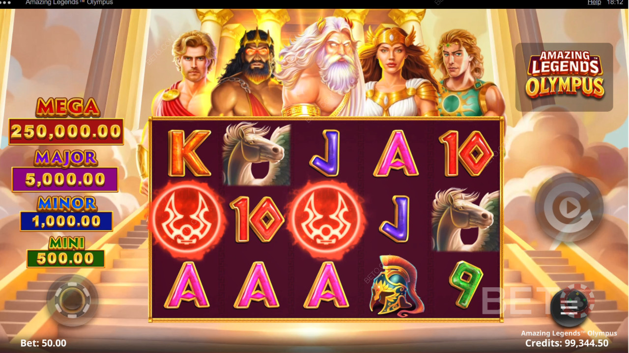 Amazing Legends Olympus Ανασκόπηση από BETO Slots