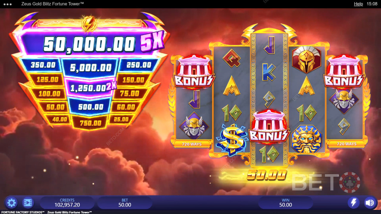 Zeus Gold Blitz Fortune Tower Δωρεάν Παιχνίδι