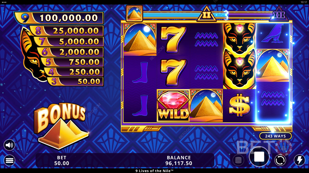 9 Ζωές του Νείλου Ανασκόπηση από BETO Slots