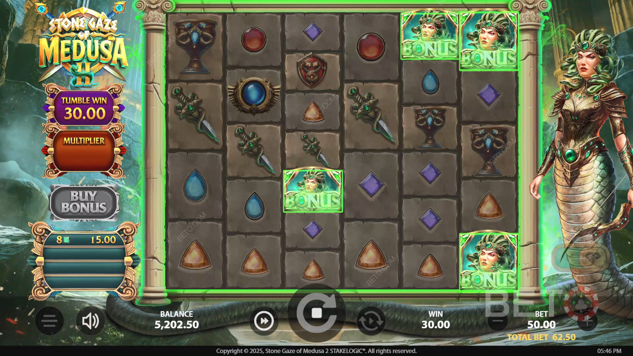 Stone Gaze of Medusa 2 Ανασκόπηση από BETO Slots